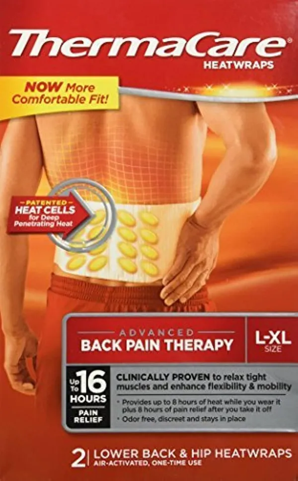 ThermaCare Parche Termico Lumbar Pack — kit de emergencia DANA en un piso