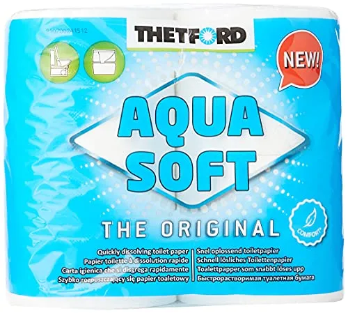 Thetford Aqua Soft Papel Higienico Camping 4 Rollos