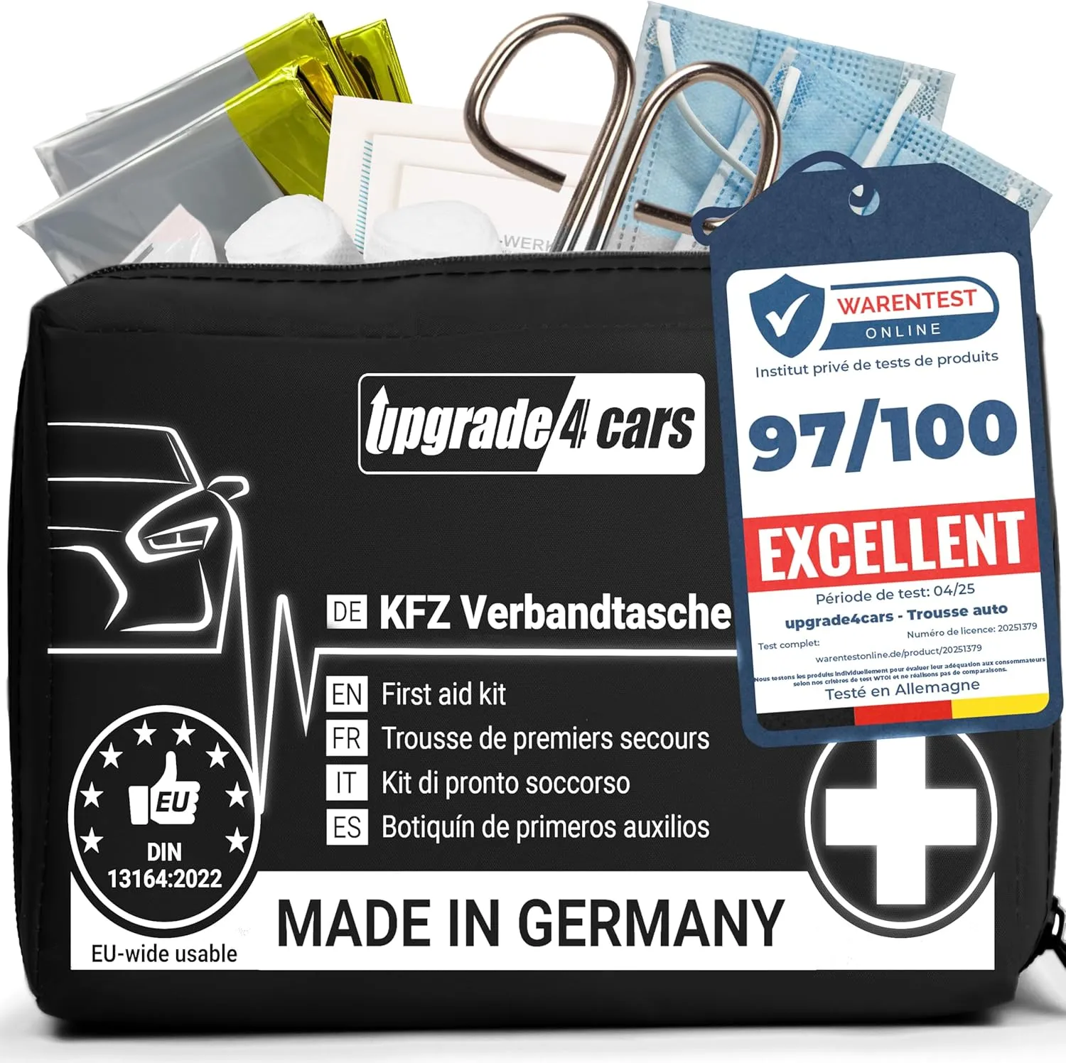 Upgrade4cars Botiquin de Primeros Auxilios Completo 2026